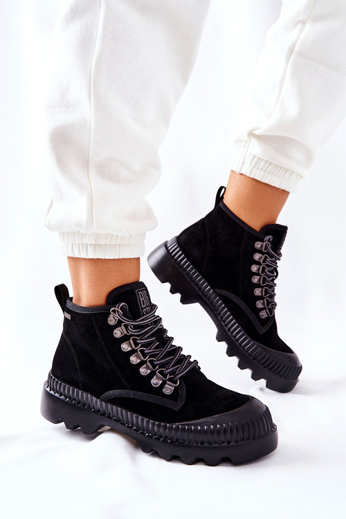 Kožené Turistické Boty Big Star II274363 černé