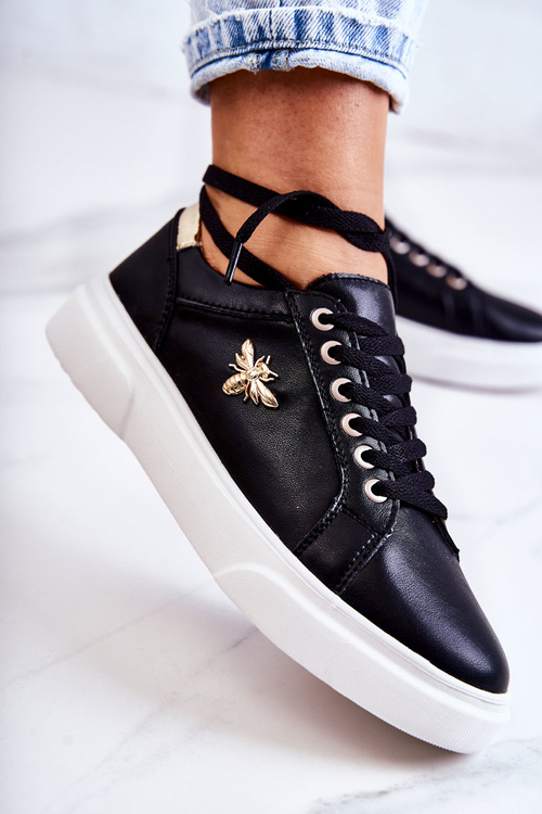 Čierne športové topánky s kalériou