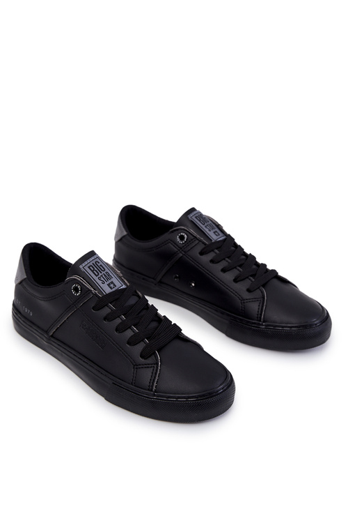 Pánske kožené tenisky Veľká hviezda JJ174108 čierna