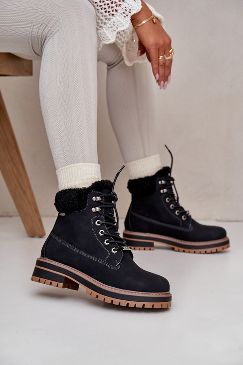 Zateplené dámské boty Big Star OO274A287 Černé