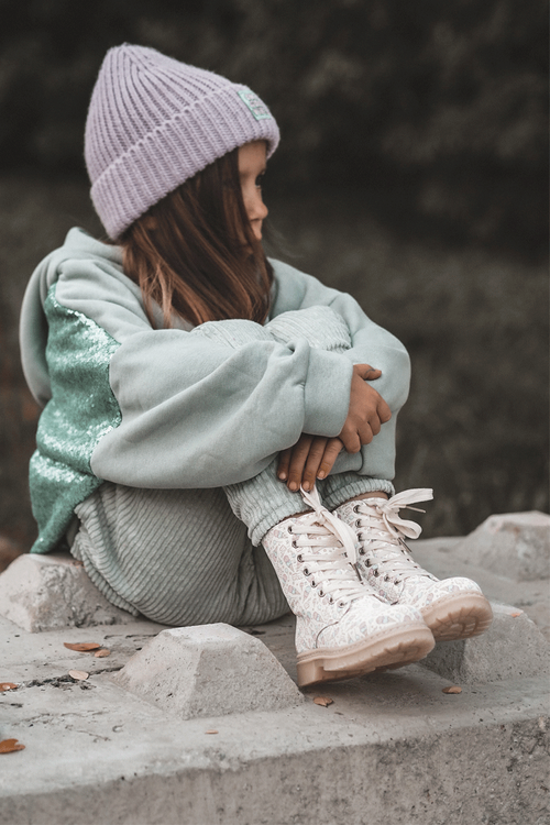 Dětské zateplené botky na zip Bežové Dolida