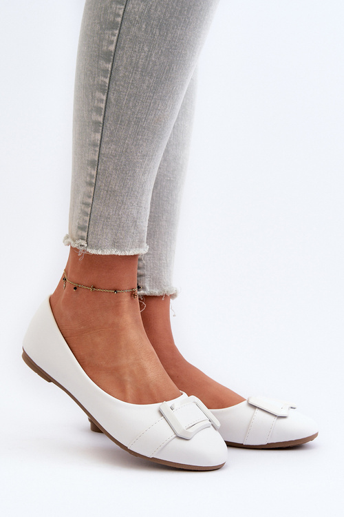 Baletky S Remienkom A Ozdobou Z Ekologickej Kože Biele Cadwenla