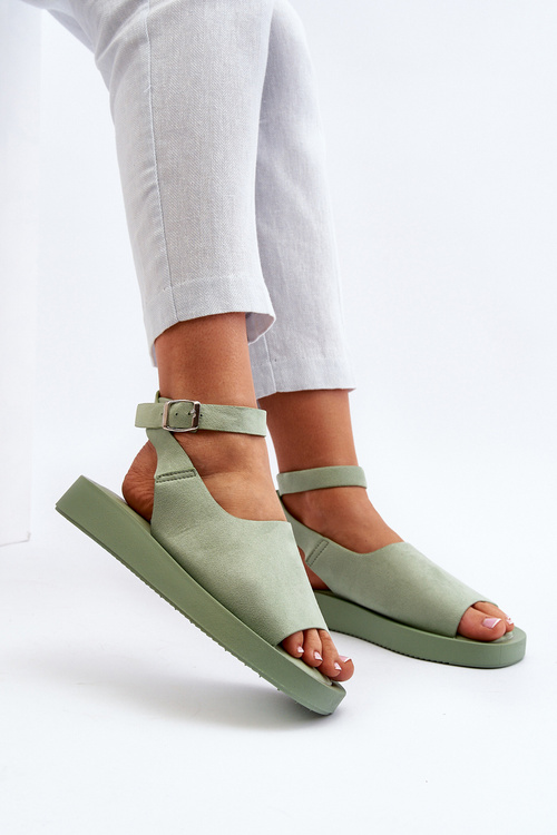 Pohodlné Dámské Sandály Na Platformě Zelené Rubie