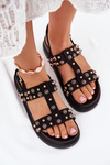 Ozdobené Dámske Sandále Na Platforme Čierne Mailisa