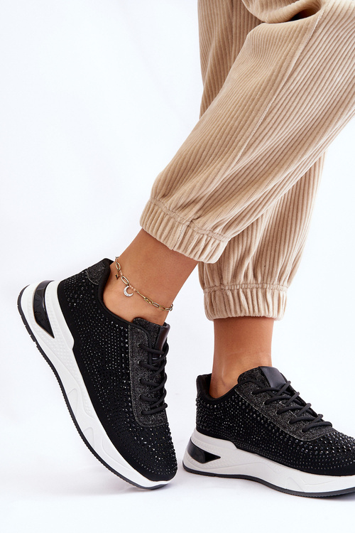 Dámské tenisky se zirkony Černe Raiden