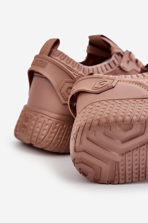 Dámské pohodlné tenisky Memory Foam System Big Star LL274416 Světle hnědá