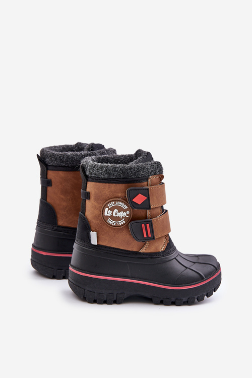 Detské Snehule Na Suchý Zips Lee Cooper LCJ-24-44-2864K Camel