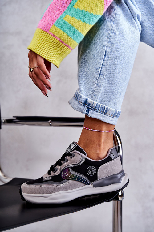 Dámske športové tenisky Big Star KK274100 Čierna a šedá