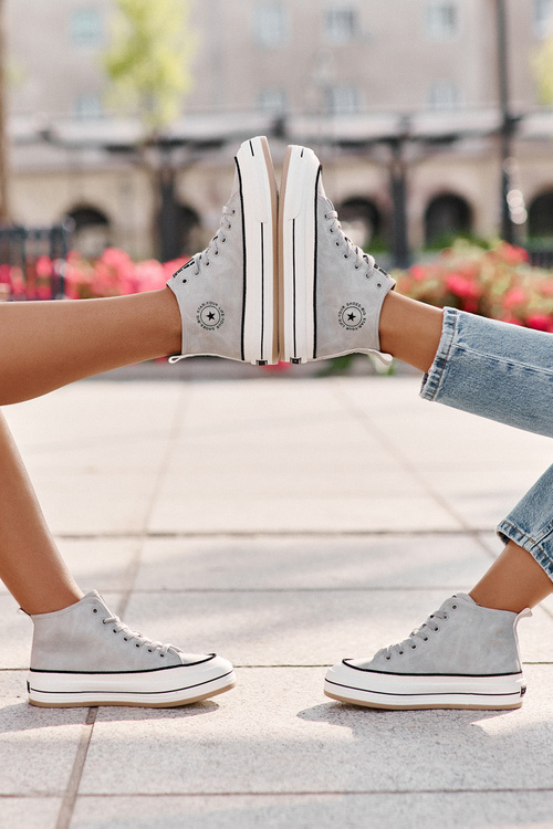 Zateplené Dámske Tenisky Na Platforme Eko Koža Big Star OO274069 Modré