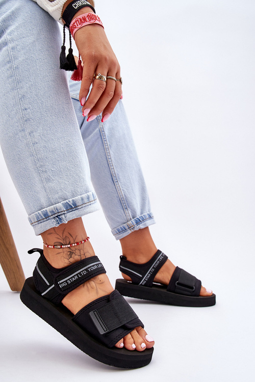 Dámske suchý sandál Big Star LL274784 Čierna