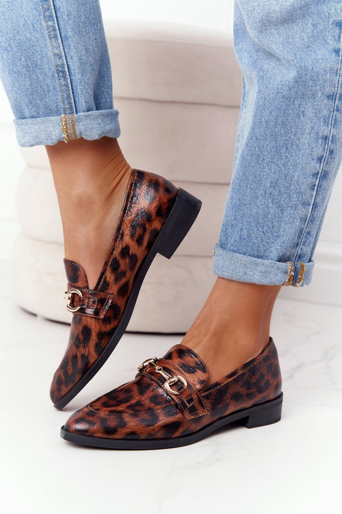 Elegantní Dámské Mokasíny S.Barski Leopard