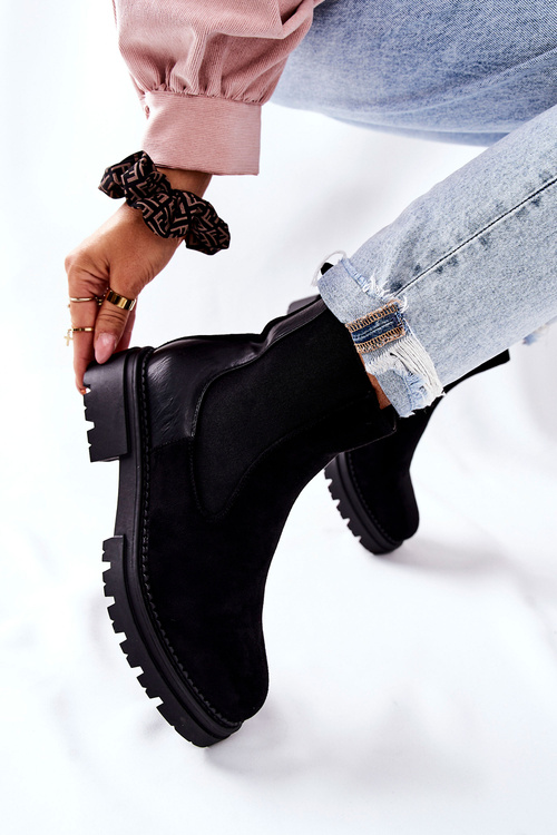 Teplé Boty Se Zapínáním Na Zip Černé Prestons