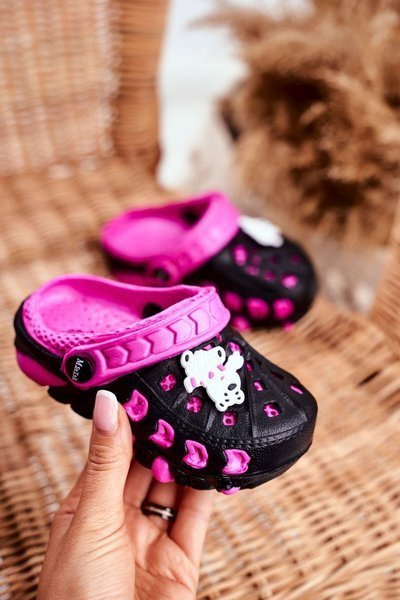 Dětské žabky Pěnové Kroks černý Lední Medvěd Oddie