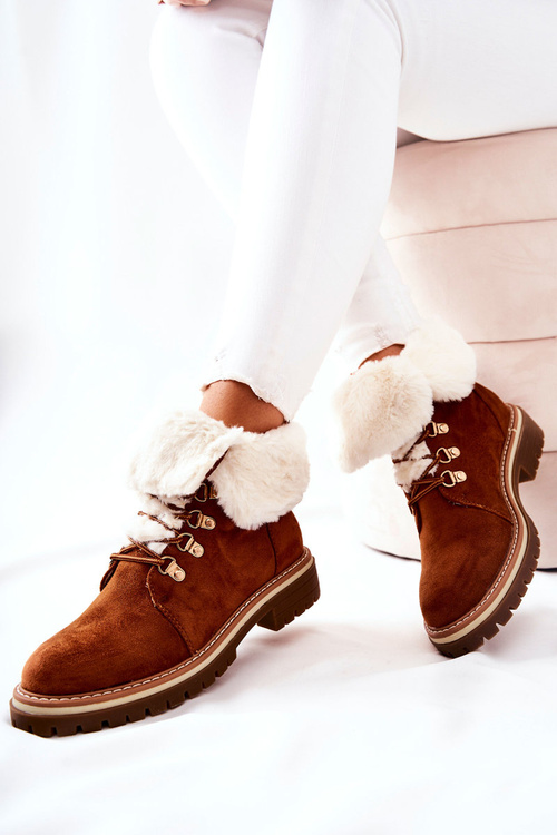 Boty Trapper Zateplené Camel Nelby