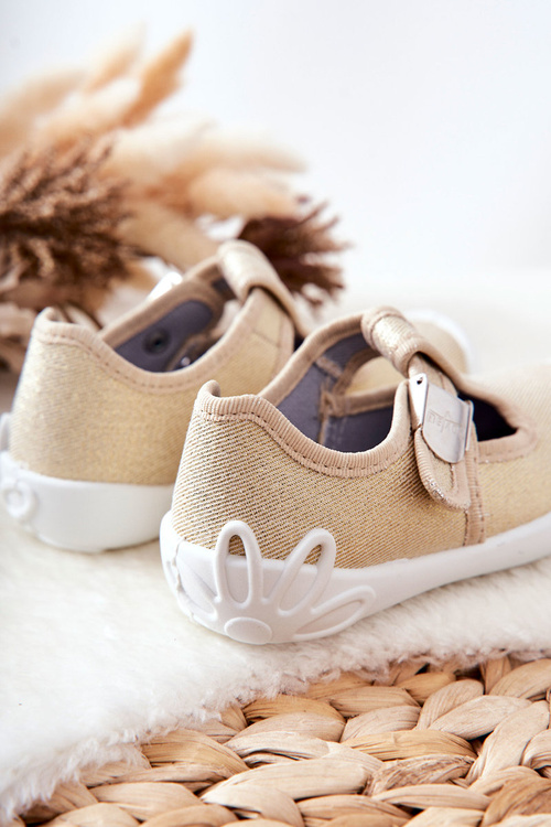 Žabky Baleríny Befado Lesklá 115X003 Zlaté