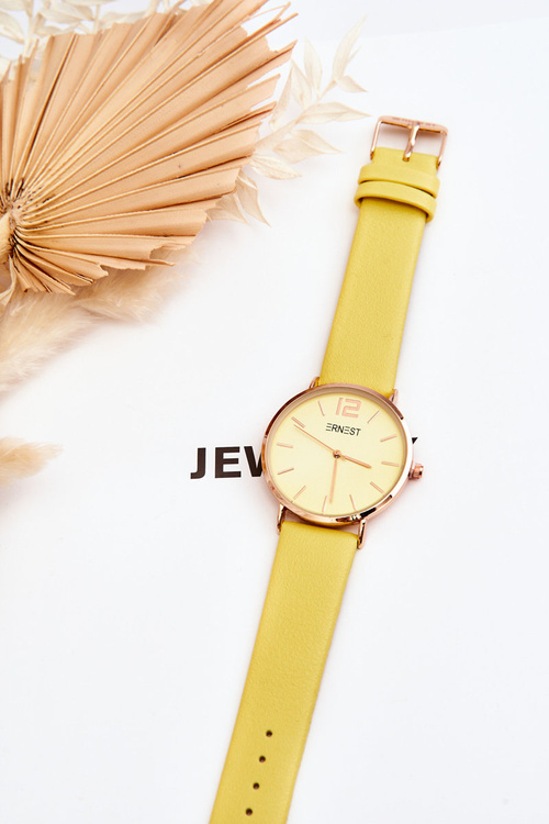Dámské Hodinky Ernest Žlutá Sandmill