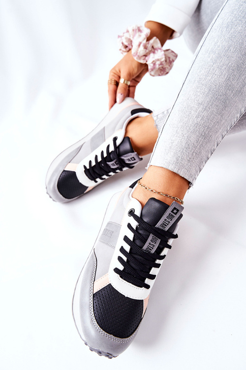 Sportovní obuv Memory Foam Big Star II274398 Šedočerná