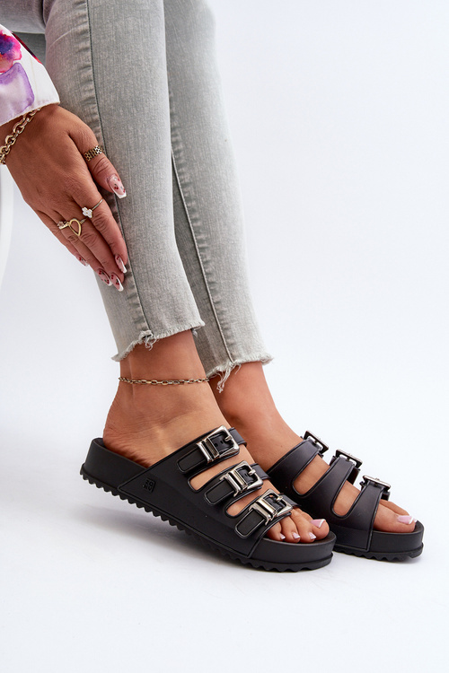 Dámske gumové flip -flops Zaxy JJ285058 čierna