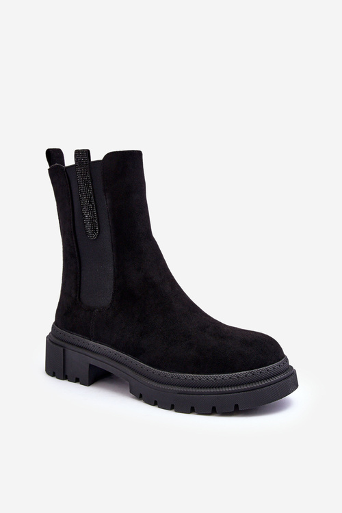 Jodhpur Boots Dámska semišová čierna Alexetta