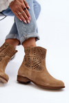 Dámske béžové čipkované topánky Lewski Shoes 3301/2