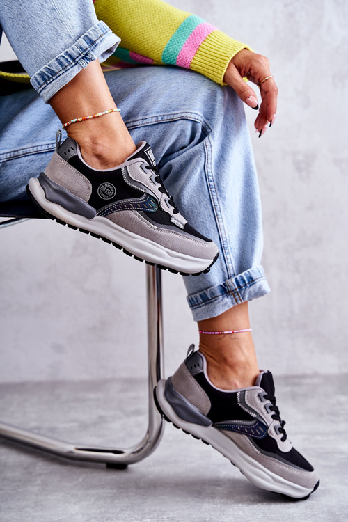 Dámske športové tenisky Big Star KK274100 Čierna a šedá