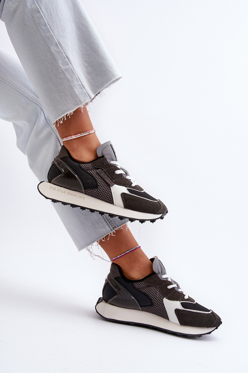 Dámské tenisky na platformě s paměťovou pěnou Big Star NN274683 Černé