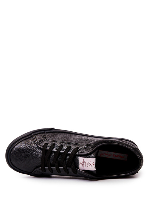 Pánské kožené tenisky Cross Jeans JJ1R4022C Black