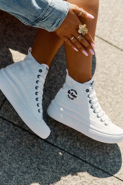Dámské Tenisky Na Platformě Lee Cooper LCW-25-44-3209L Bílé