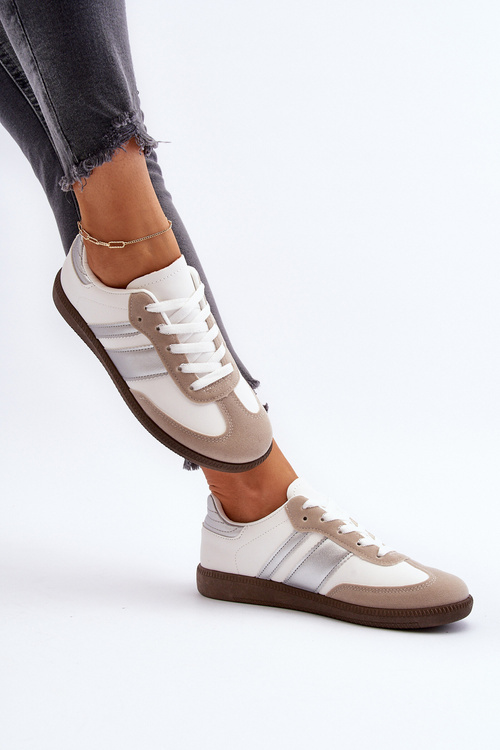 Dámske nízke športové topánky Sneakers Biele Cafala