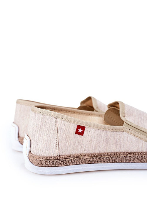 Pánske espadrilles veľká hviezda HH176001 béžová