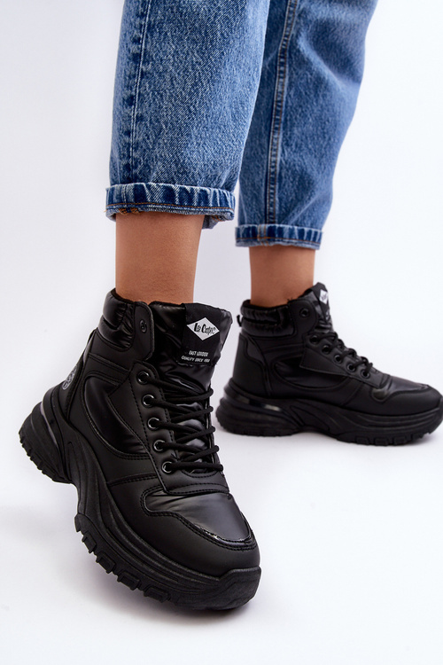 Dámske topánky na hrubom jedinom Lee Cooper LCJ-23-44-1973L Black