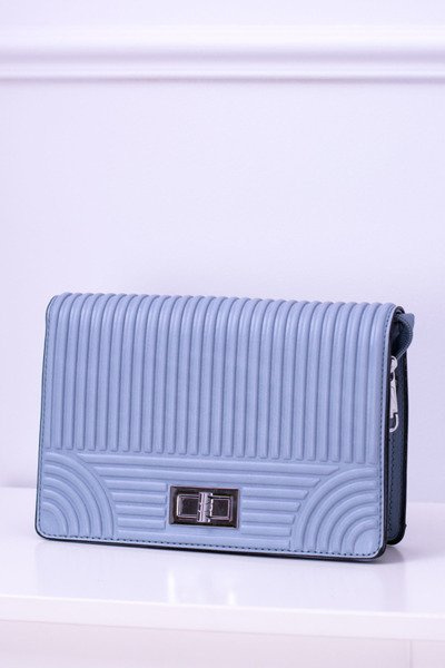 Modrá dámska klasická pruhovaná taška