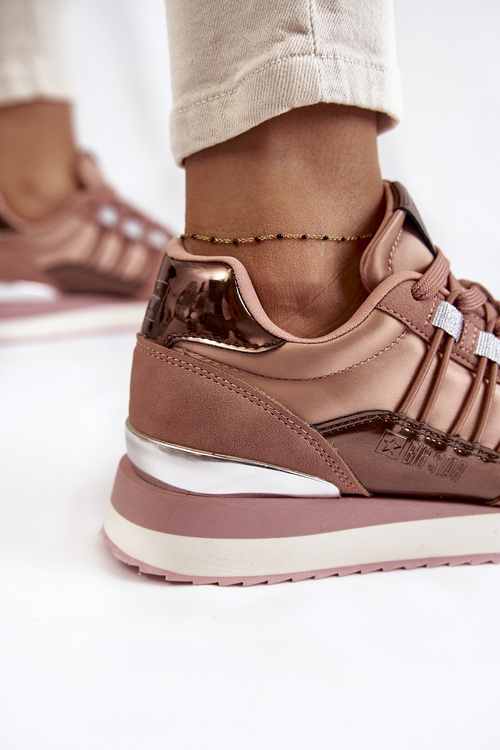 Dámská módní sportovní obuv Big Star KK274111 Růžove