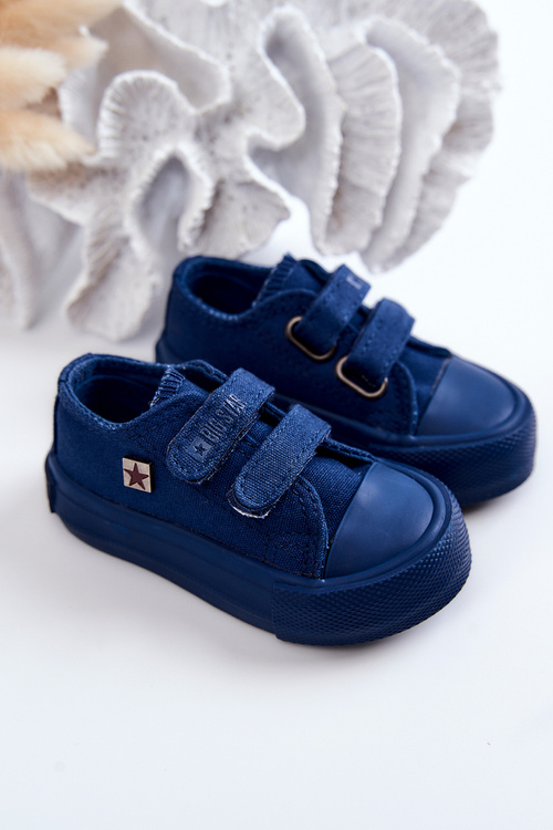 Detská klasická veľká hviezda JJ374039 Navy Blue tenisky