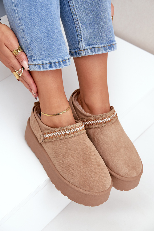 Sněhule S Dekorativním Vyšíváním Béžové Selithria