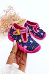Dievčenské topánky Papci Befado 110p471 Pink-Navy Blue