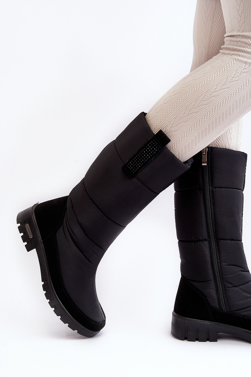 Dámské zateplené sněhule Progress PROGJ-22-136 Černé