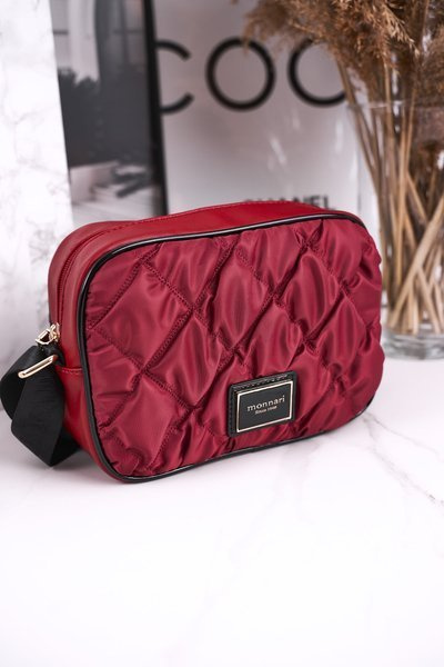 Dámská Kabelka MONNARI BAG4010-005 Vínová Prošívaná