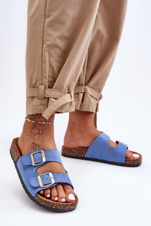 Dámske Cortina Blue papuče na korkovej podrážke