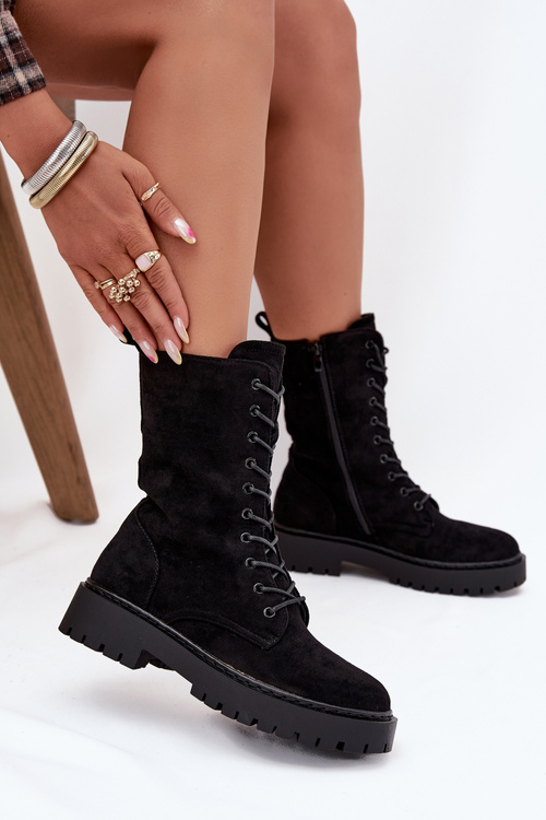 Dámské workery s teplou výplní Černé Marvielle