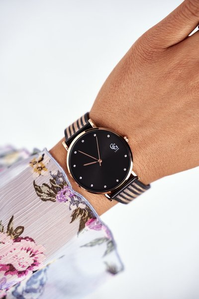 Dámsky GG Luxe Watch Black Bracelet Vynikajúci