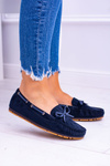 Comfort Gucio Navy Blue Moccasins