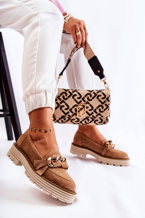 Dámské semišové boty Laura Messi 2523 Camel