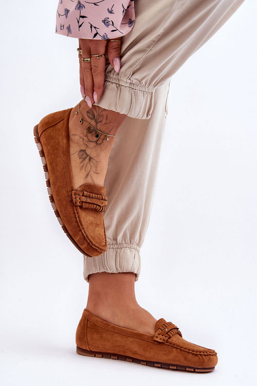 Dámské semišové mokasíny velbloud Clorie