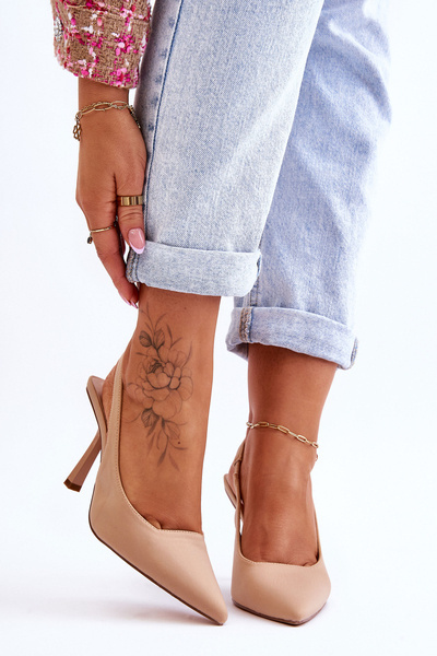 Klasické špičaté podpatky Béžově Whitley