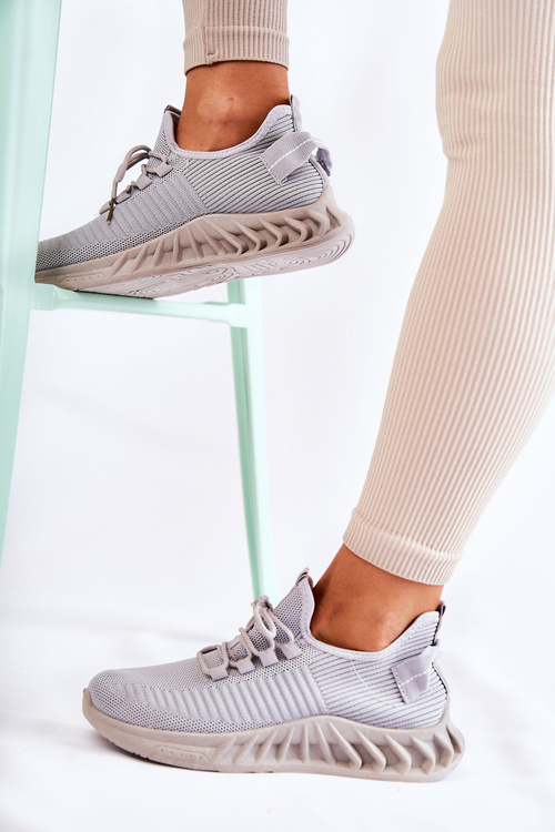 Dámské boty ze sportovního materiálu Šedá Lenney