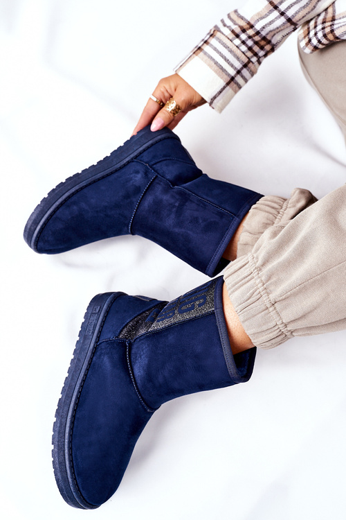 Dámske snehové topánky Veľká hviezda EE274416 NAVY BLUE