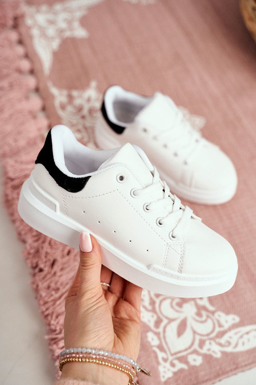 Dětská Sportovní Obuv Sneakers Bíle-Černé Bilbo