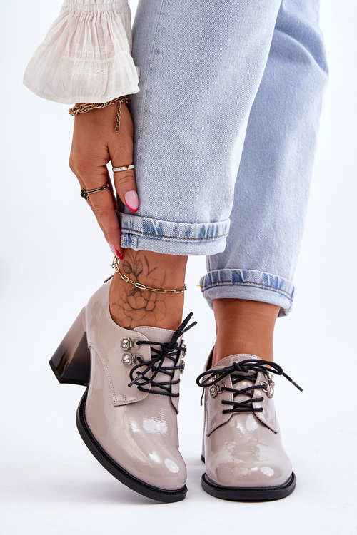 Módne podpätky svetlo šedá Darren