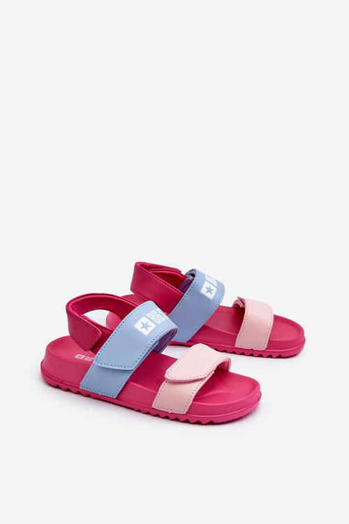 Lehké sandály pro dívčí Big Star NN374527 Růžové